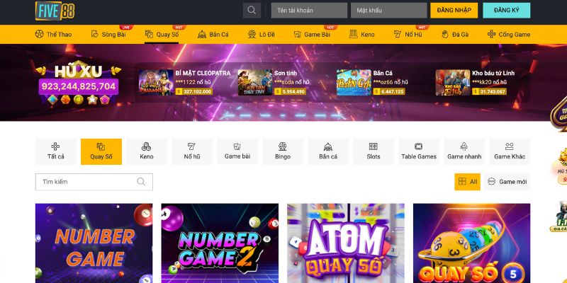 Hệ sinh thái game và cược tại Five88
